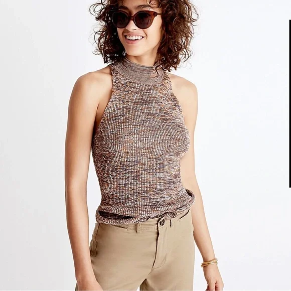 Madewell Mockneck Sweater Tank Top | MADEWELL SZ XS - Picture 1 of 4